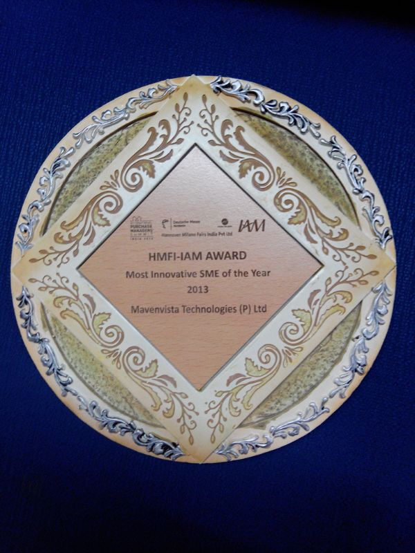 Most Innovative SME Award- 2013
